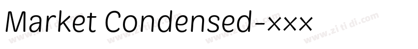 Market Condensed字体转换